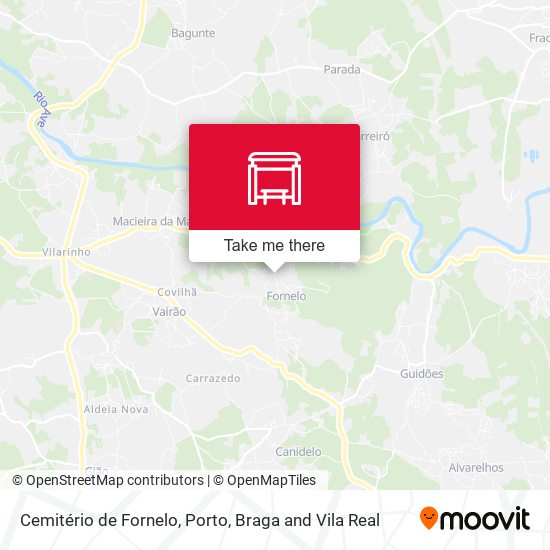 Cemitério de Fornelo map
