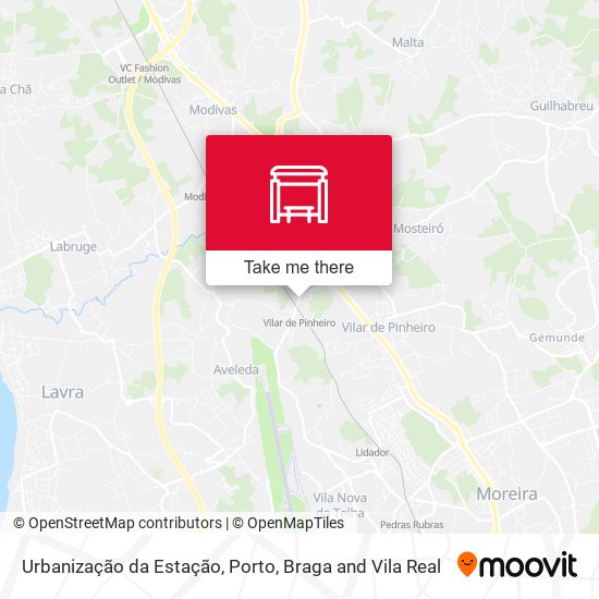 Urbanização da Estação map