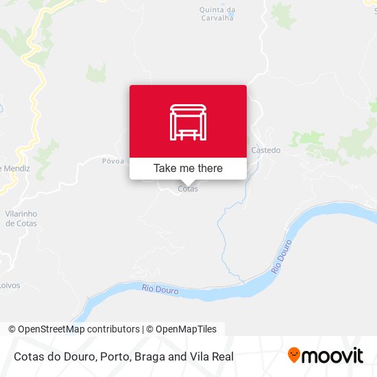 Cotas do Douro mapa