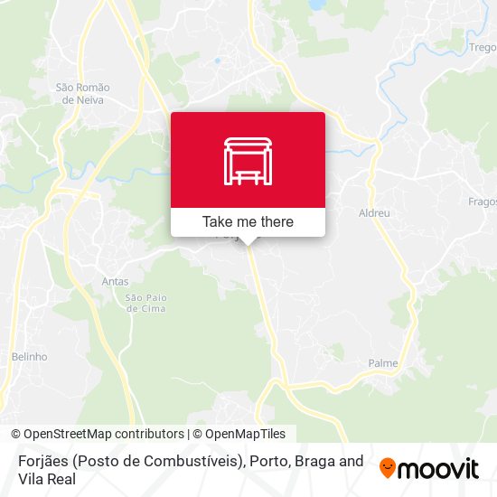 Forjães (Posto de Combustíveis) map
