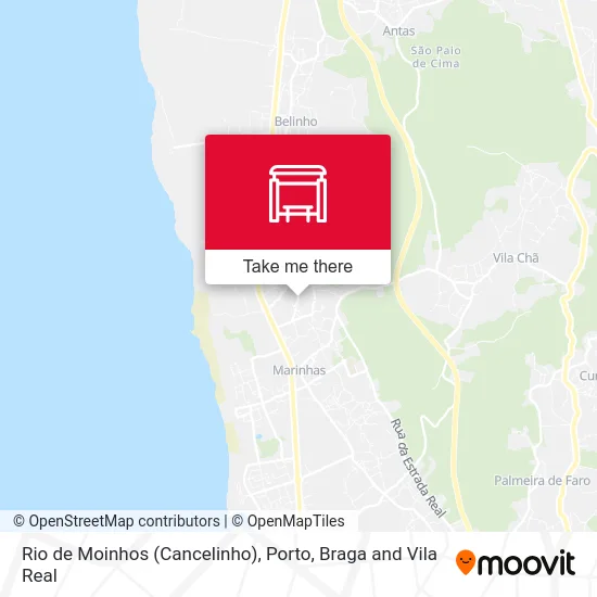 Rio de Moinhos (Cancelinho) map