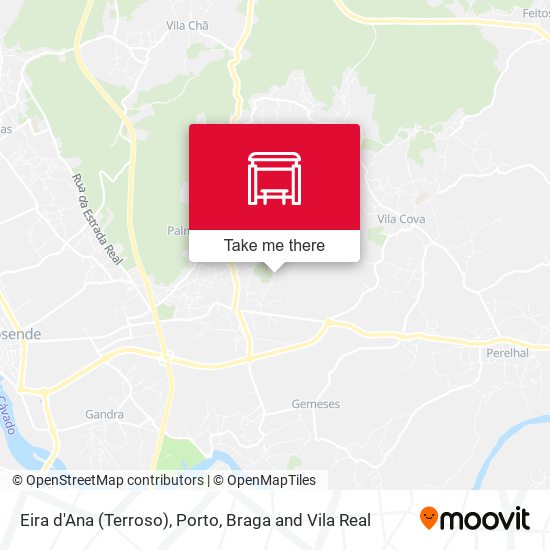 Eira d'Ana (Terroso) mapa