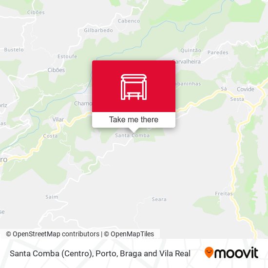 Santa Comba (Centro) mapa
