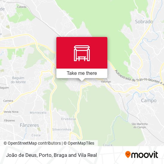 João de Deus mapa