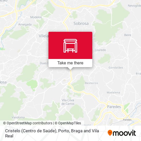 Cristelo (Centro de Saúde) mapa