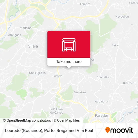 Louredo (Bousinde) map