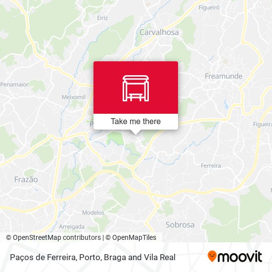 Paços de Ferreira mapa