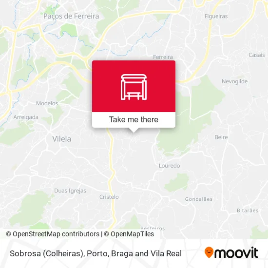 Sobrosa (Colheiras) map