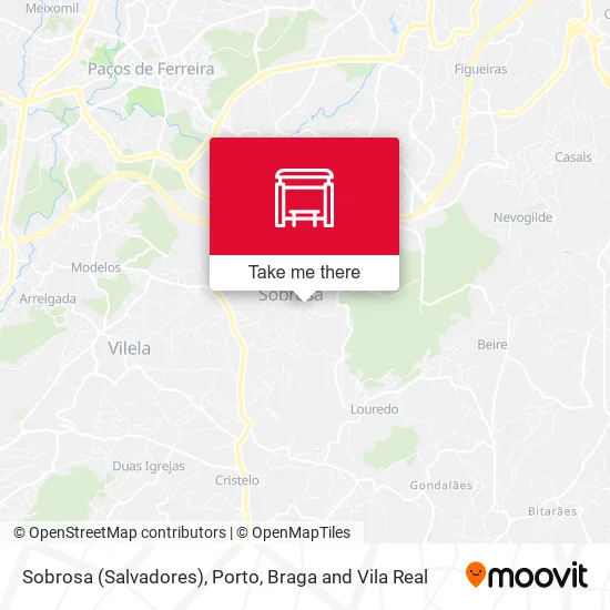 Sobrosa (Salvadores) map