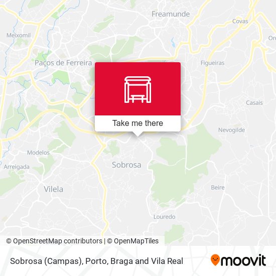 Sobrosa (Campas) mapa