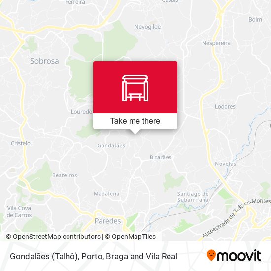 Gondalães (Talhô) map