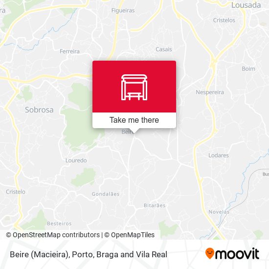 Beire (Macieira) mapa