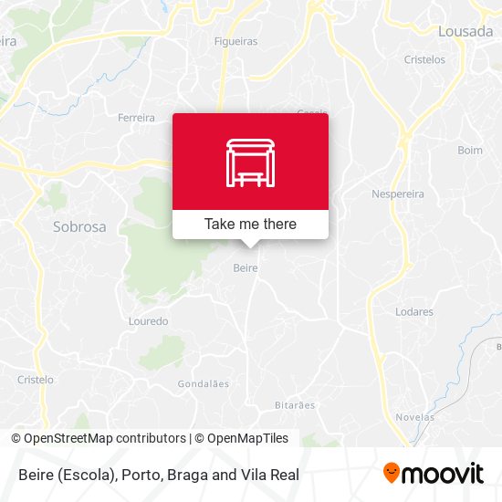 Beire (Escola) mapa