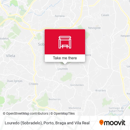 Louredo (Sobradelo) mapa