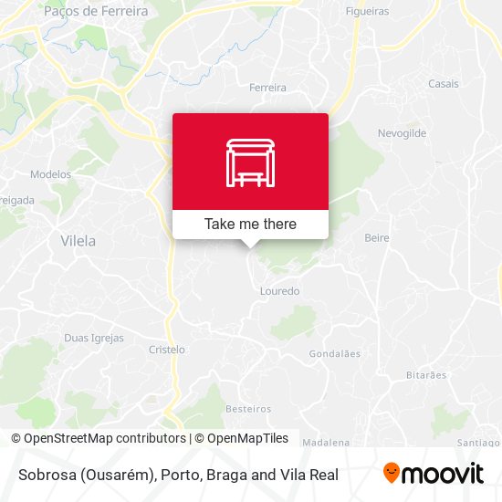 Sobrosa (Ousarém) mapa