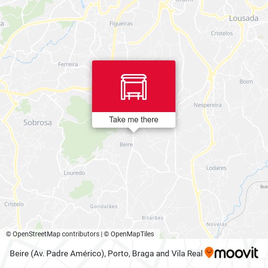 Beire (Av. Padre Américo) map