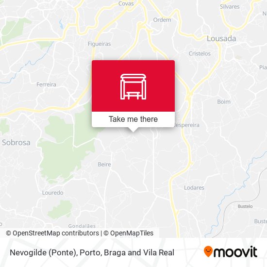 Nevogilde (Ponte) mapa