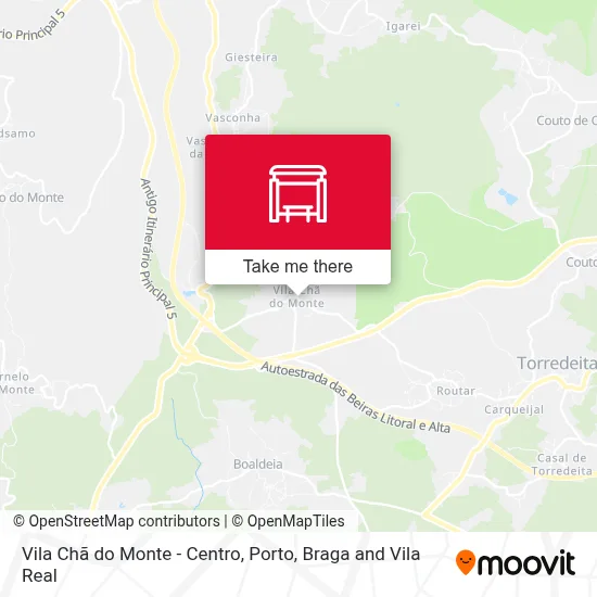 Vila Chã do Monte - Centro map