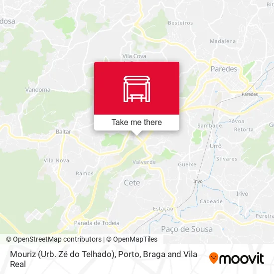 Mouriz (Urb. Zé do Telhado) map