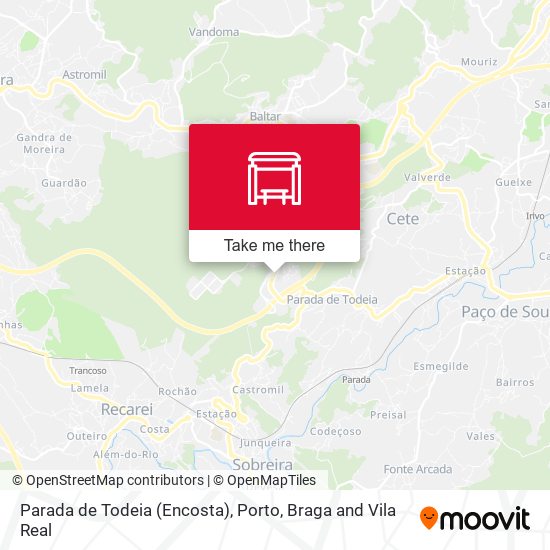 Parada de Todeia (Encosta) map