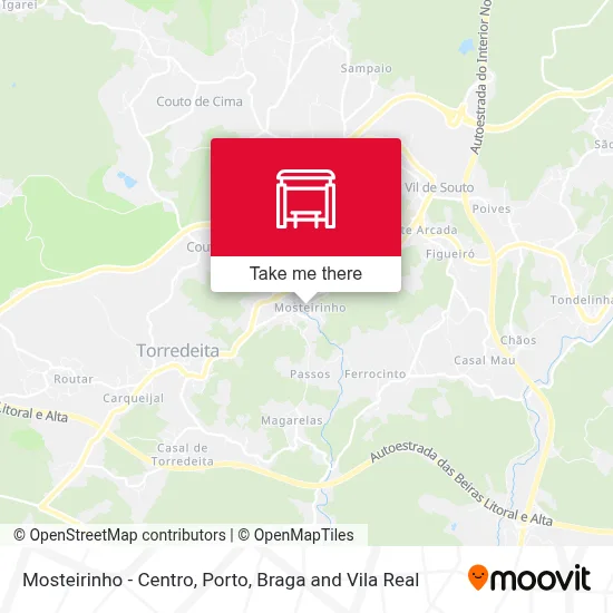 Mosteirinho - Centro map