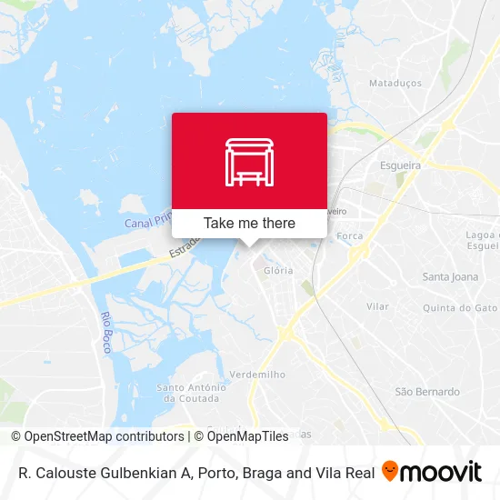 R. Calouste Gulbenkian A map