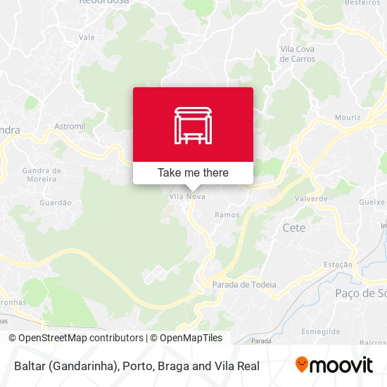 Baltar (Gandarinha) mapa