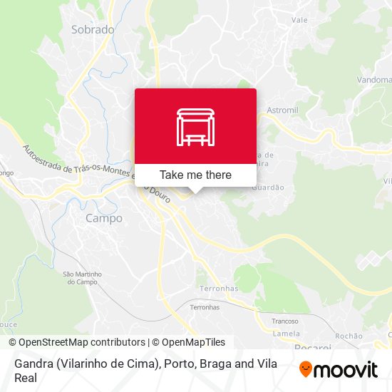 Gandra (Vilarinho de Cima) map
