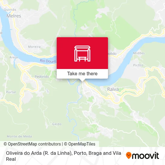 Oliveira do Arda (R. da Linha) map