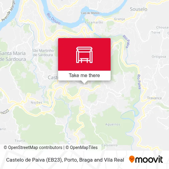 Castelo de Paiva (EB23) map