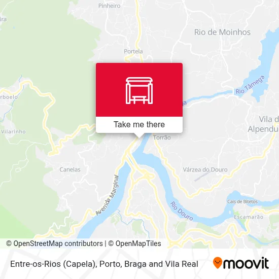 Entre-os-Rios (Capela) map