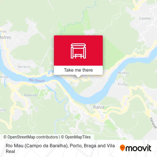 Rio Mau (Campo da Baralha) map