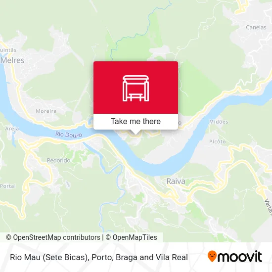 Rio Mau (Sete Bicas) mapa