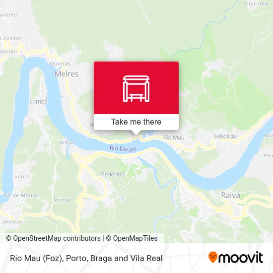 Rio Mau (Foz) mapa
