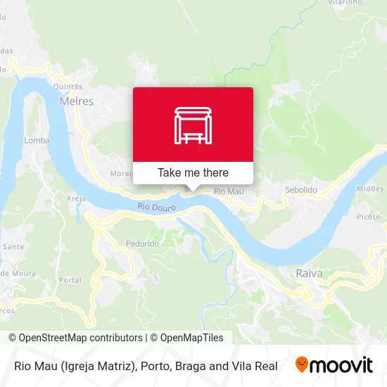 Rio Mau (Igreja Matriz) mapa