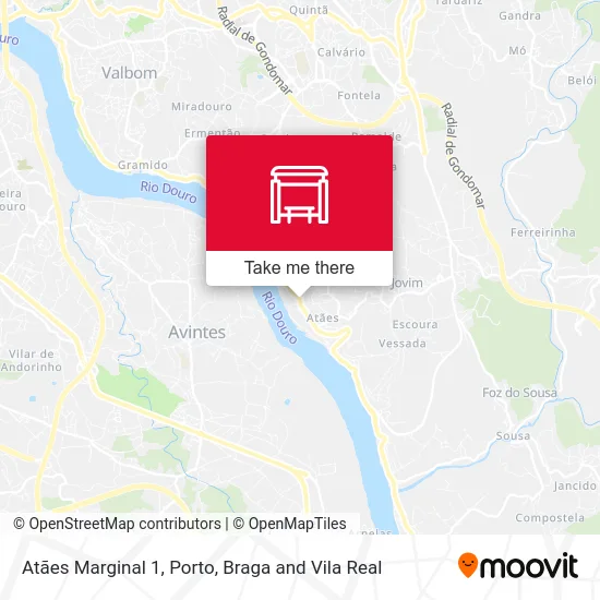 Atães Marginal 1 map
