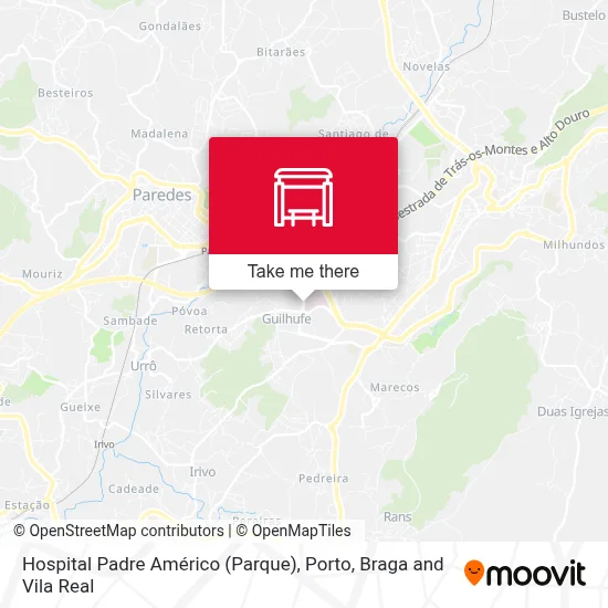 Hospital Padre Américo (Parque) map