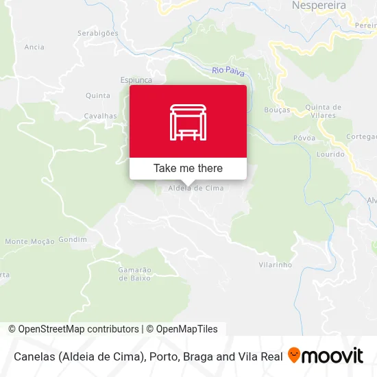 Canelas (Aldeia de Cima) map