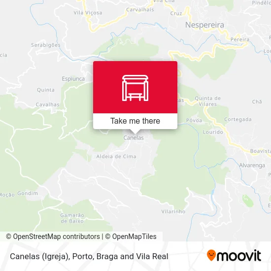 Canelas (Igreja) map