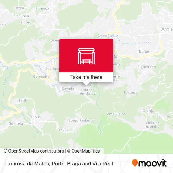 Lourosa de Matos map