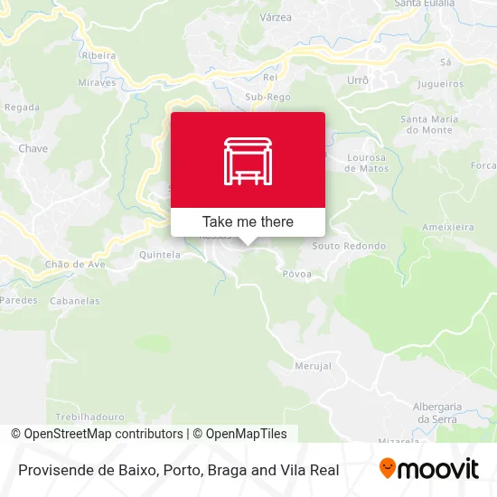 Provisende de Baixo map