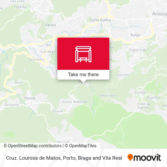 Cruz. Lourosa de Matos map