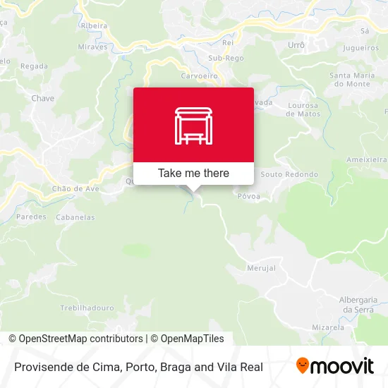 Provisende de Cima map