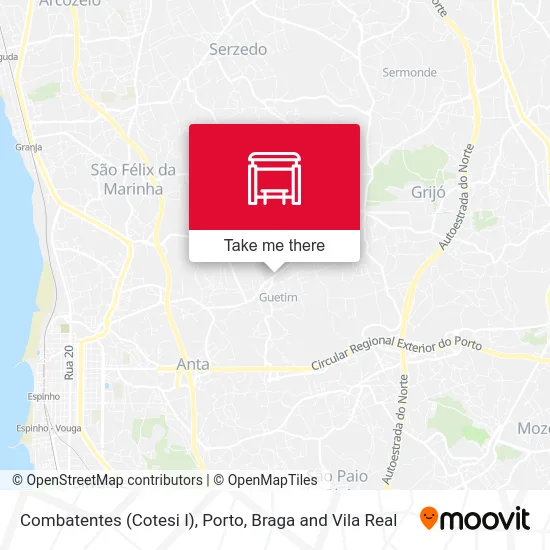 Combatentes (Cotesi I) map