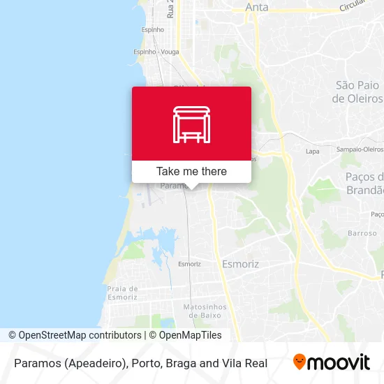 Paramos (Apeadeiro) map