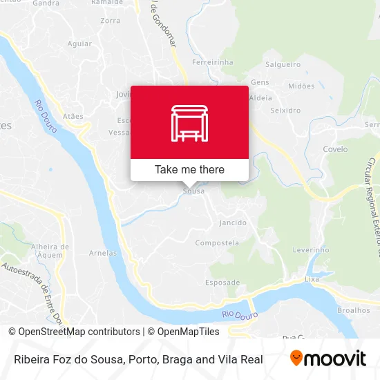 Ribeira Foz do Sousa map