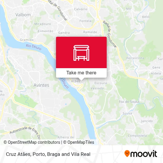 Cruz Atães map
