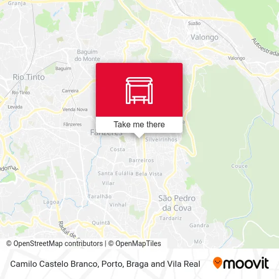 Camilo Castelo Branco map