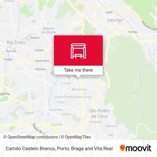 Camilo Castelo Branco map