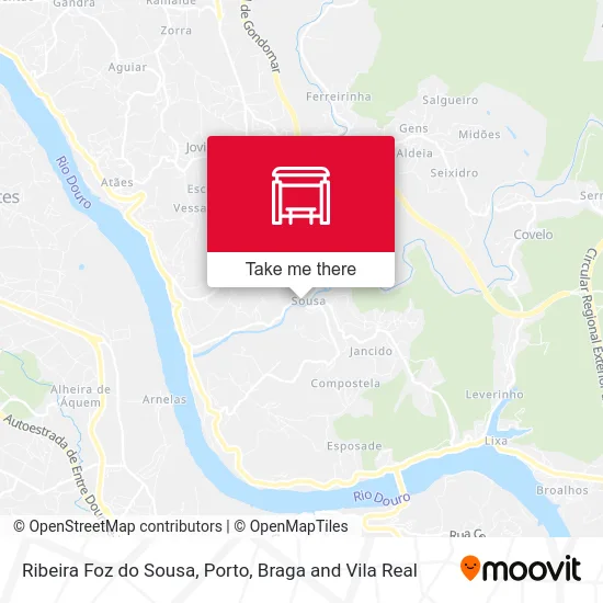 Ribeira Foz do Sousa map